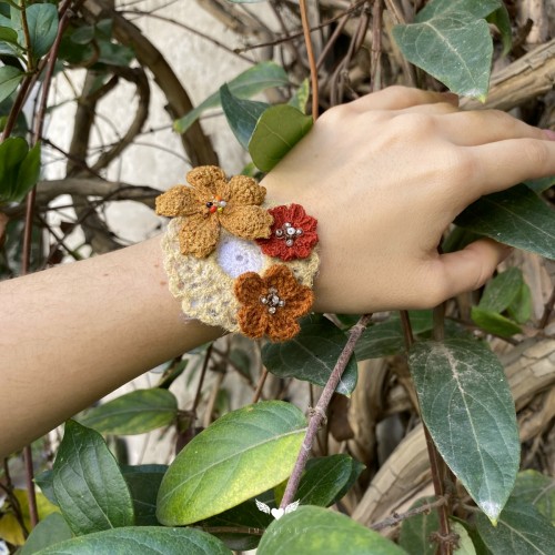 Pulsera de lana de oveja con algodón Gad Trend